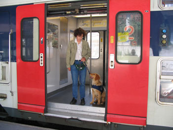descente du train